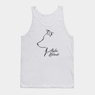 Proud Alaskan Malamute profile dog lover Tank Top